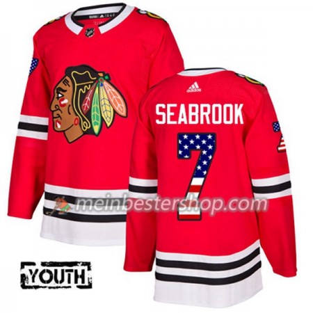 Chicago Blackhawks Brent Seabrook 7 Adidas 2017-2018 Rot USA Flag Fashion Trikot Authentic - Kinder Chicago Blackhawks Brent Seabrook 7 Adidas 2017-2018 Rot USA Flag Fashion Trikot Authentic - Kinder